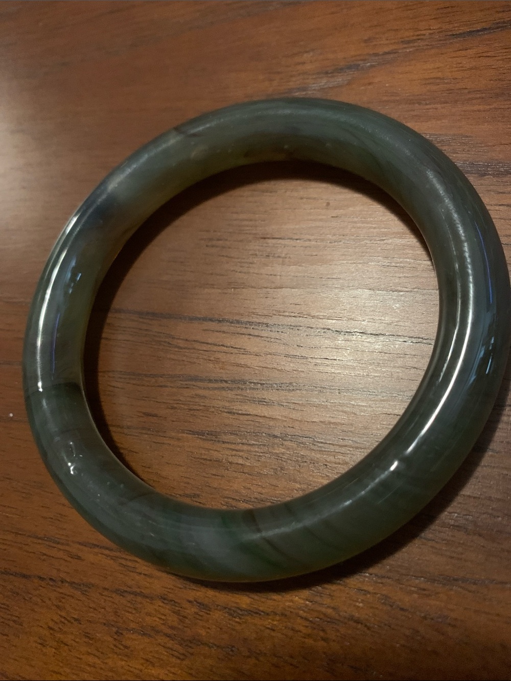 Vintage Jadeite Jade Bangle Bracelet unisex - Picture 5 of 7